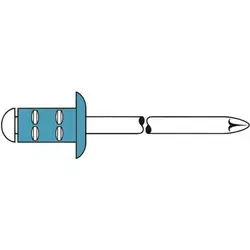 GESIPA Blindnieten PolyGrip® A2/A2 Flachrundkopf