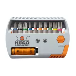 HECO Bitsbox-Selector, 11-tlg. mit HECO- und Pozi-Drive
